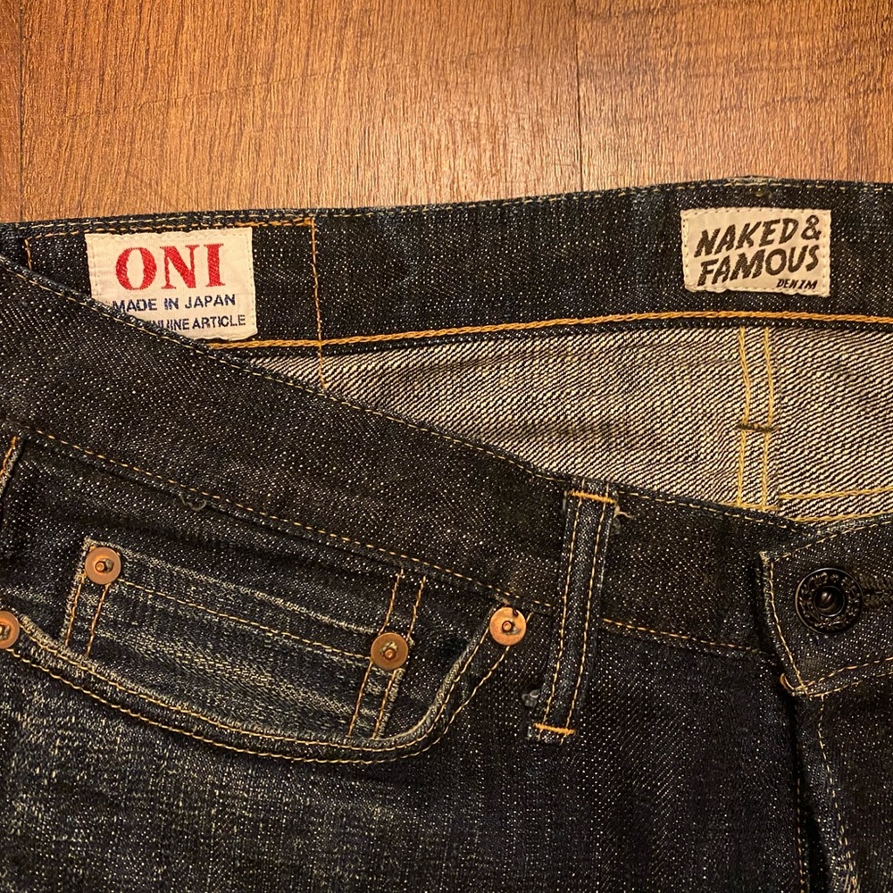 *SOLD* Rare Naked & Famous x Oni Selvedge Denim Jeans Size W32 x L32